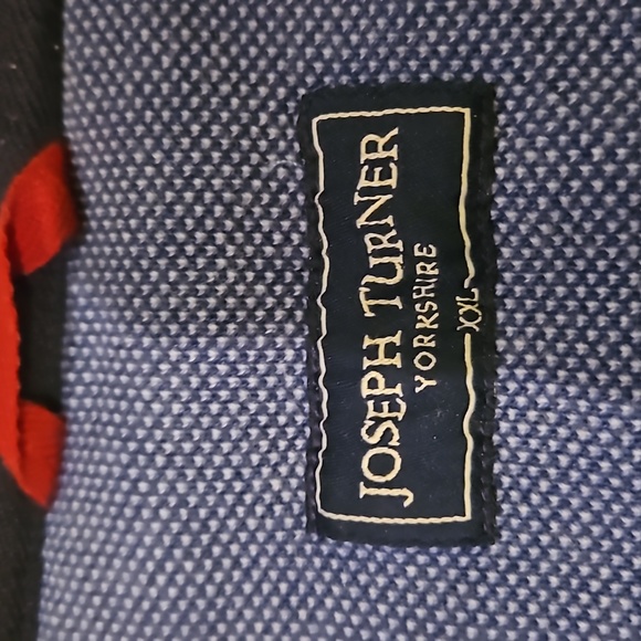 Joseph Turner 1/2 Zip Washed Pique Sweatshirt XXL - Picture 3 of 6